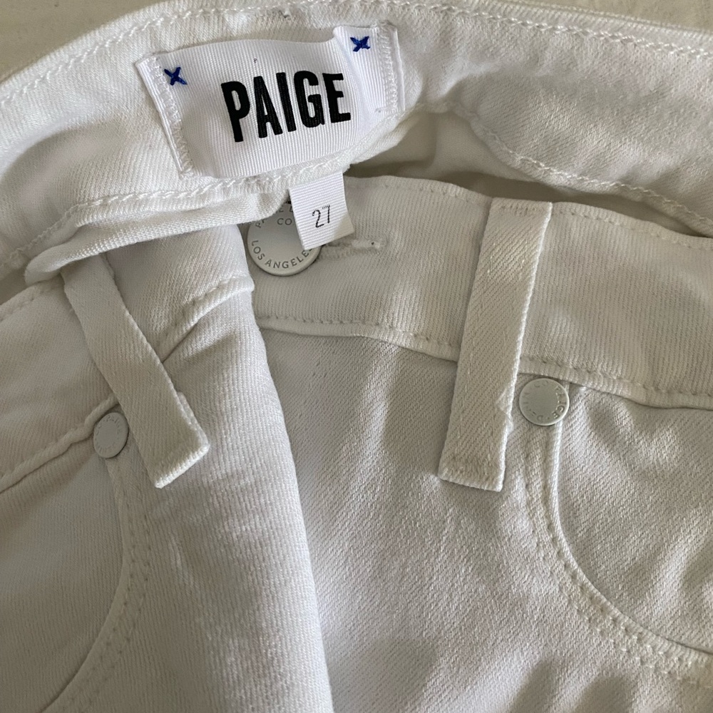 White Paige skinny jeans, size 27